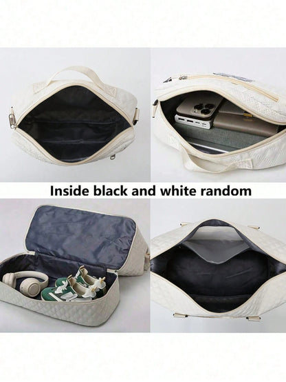 2PCS Large Capacity Travel Duffel Bag, Wet and Dry Separation Fitness Bag, Weekend Overnight Shoulder Bag, Hospital Necessary Mommy Bag, Travel Bag, Holiday Bag, Weekend Bag, Overnight Bag, with a Pull Bar Bag, with Shoe Storage, Boarding Bag, Cosmetics Storage Bag for Suitcase Gym Bag Duffle Bag for Luggage Carry on Bag College Bag Luggage Bags Weekender Bag Hospital Bag Winter Bag for School School Accessories School Stuff