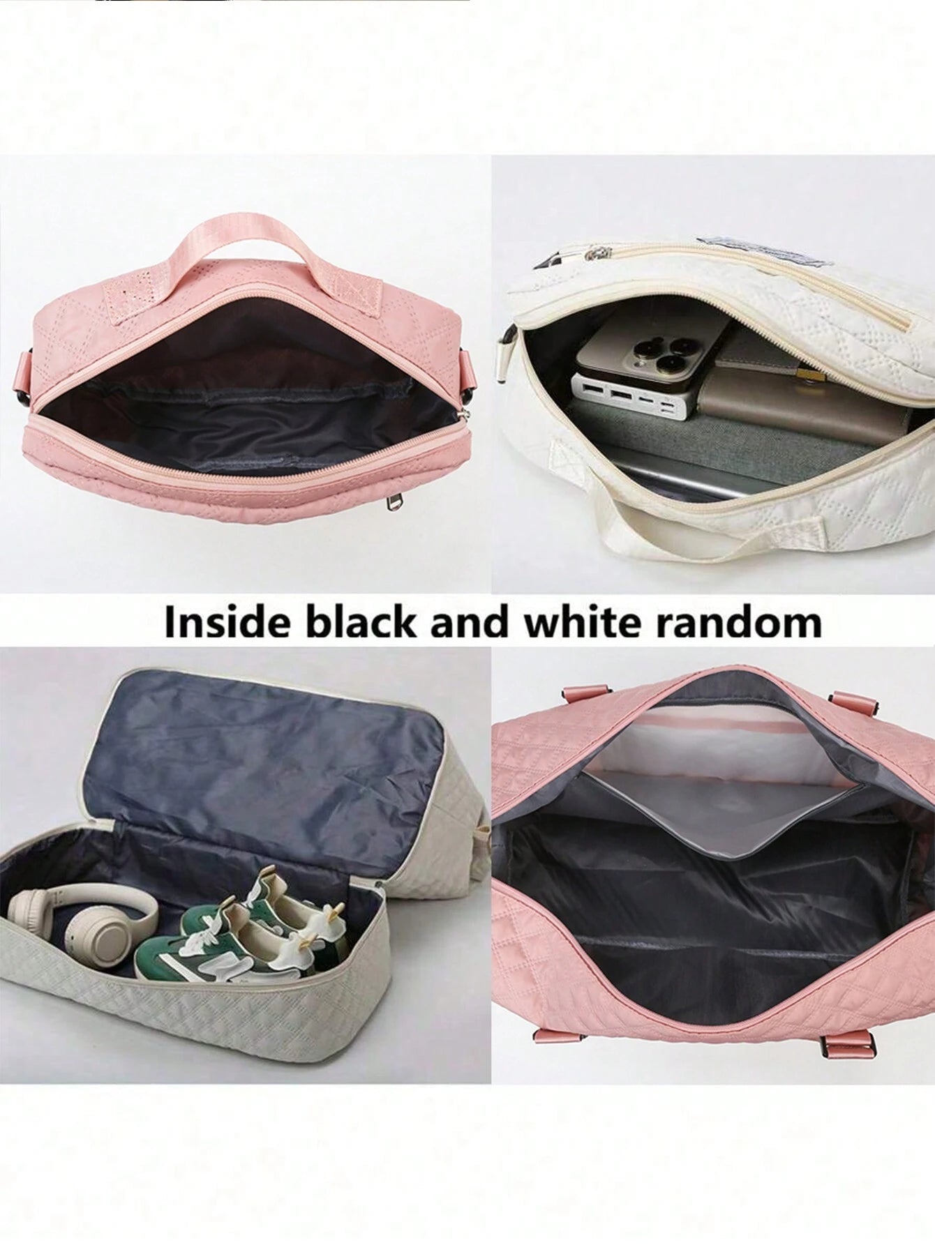 2PCS Large Capacity Travel Duffel Bag, Wet and Dry Separation Fitness Bag, Weekend Overnight Shoulder Bag, Hospital Necessary Mommy Bag, Travel Bag, Holiday Bag, Weekend Bag, Overnight Bag, with a Pull Bar Bag, with Shoe Storage, Boarding Bag, Cosmetics Storage Bag for Suitcase Gym Bag Duffle Bag for Luggage Carry on Bag College Bag Luggage Bags Weekender Bag Hospital Bag Pink Winter Bag for School School Accessories School Stuff