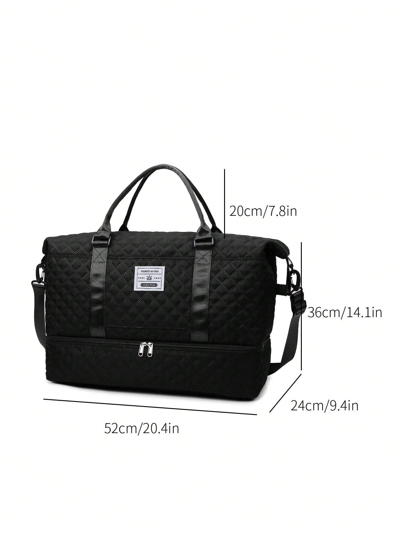 2PCS Large Capacity Travel Duffel Bag, Wet and Dry Separation Fitness Bag, Weekend Overnight Shoulder Bag, Hospital Necessary Mommy Bag, Travel Bag, Holiday Bag, Weekend Bag, Overnight Bag, with a Pull Bar Bag, with Shoe Storage, Boarding Bag, Cosmetics Storage Bag for Suitcase Gym Bag Duffle Bag for Luggage Carry on Bag College Bag Luggage Bags Weekender Bag Hospital Bag Winter Bag for School School Accessories School Stuff